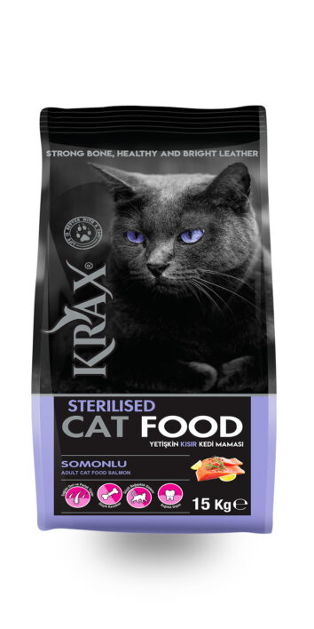 Krax Kuru Somonlu Sterilize Kedi Maması